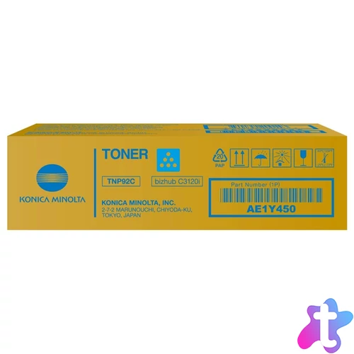 Konica Minolta TNP92 Cyan toner