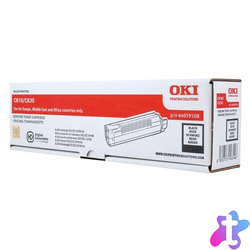Oki C810/C830 8000 oldal Black toner