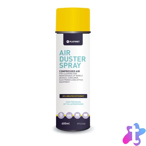 Platinet PFS5160 Sűrített levegő spray 600 ml tisztítóanyag
