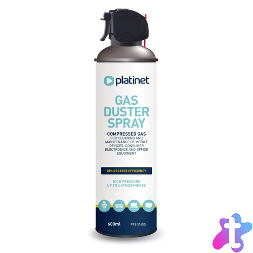 Platinet PFS5160G Sűrített levegő spray 600 ml tisztítóanyag