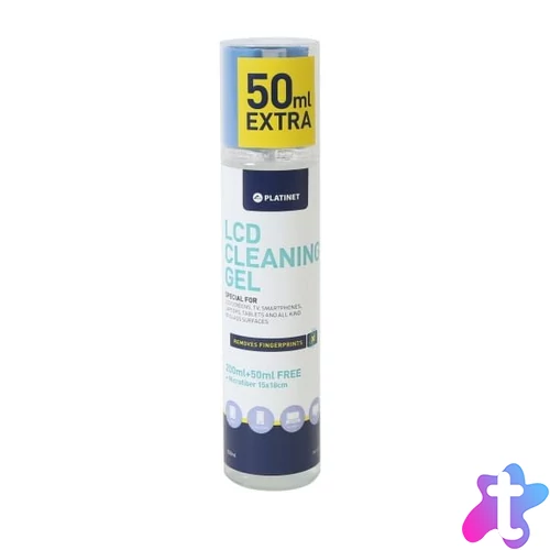 Platinet FreeStyle FS6250 LCD Special Gel+Microfibre Nano Cloth 200 ml tisztítóanyag