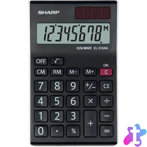 Sharp EL-310AN Asztali számológép Black