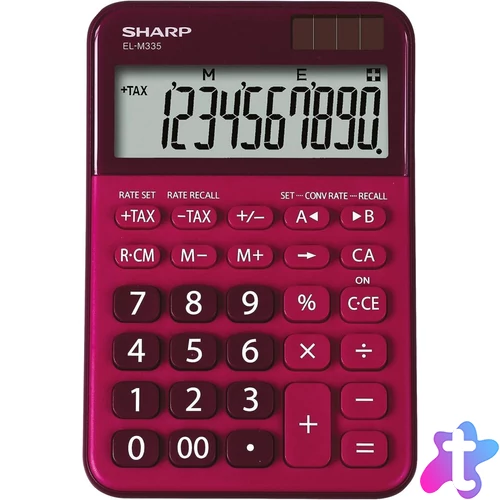 Sharp EL-M335BRD Asztali számológép Red