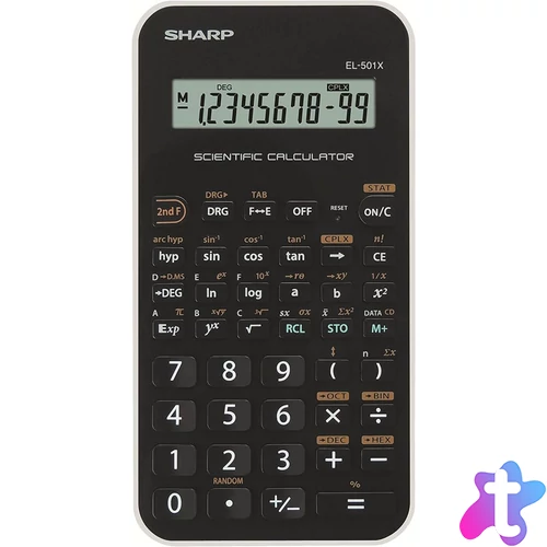Sharp EL-501TBWH Tudományos számológép White