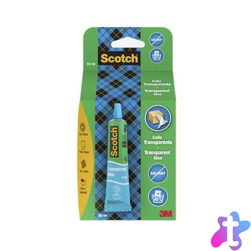 Ragasztógél, háztartási, átlátszó, 30 ml, 3M SCOTCH