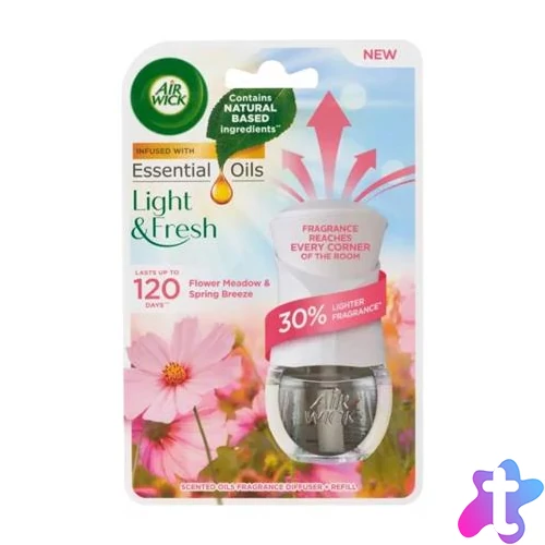 Illatosító készülék, elektromos, 19 ml, AIR WICK "Life scents", tavaszi virágos mező