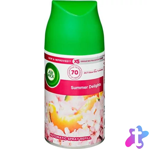 Illatosító készülék utántöltő, automata, 250 ml, AIR WICK "Freshmatic", nyári hangulatok