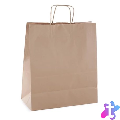 Ajándéktasak, 25x11x31 cm, APLI, barna