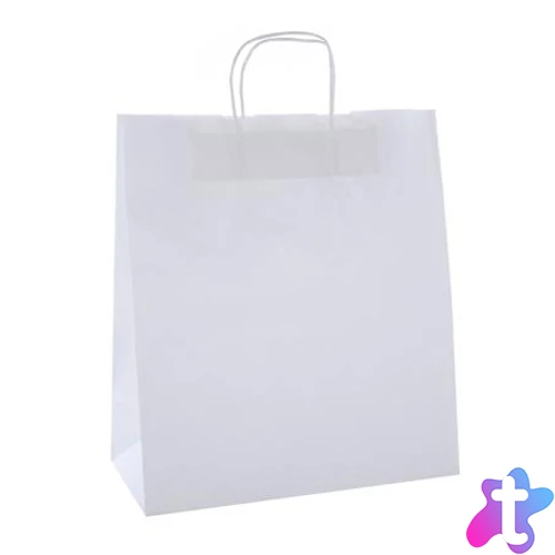 Ajándéktasak, 35x16x40 cm, APLI, fehér