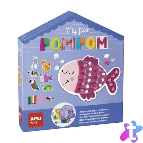 Kreatív készségfejlesztő készlet, APLI Kids "My first Pompom", állatok
