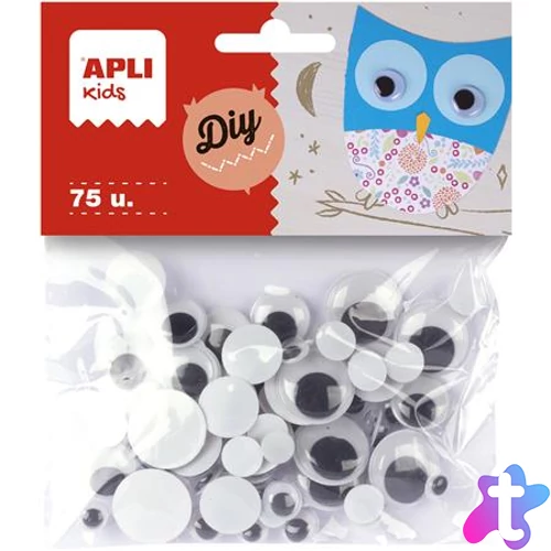 Mozgó szem, kör, APLI "Creative", fekete-fehér