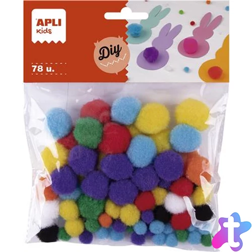 Pom-pom, APLI "Creative", vegyes színek