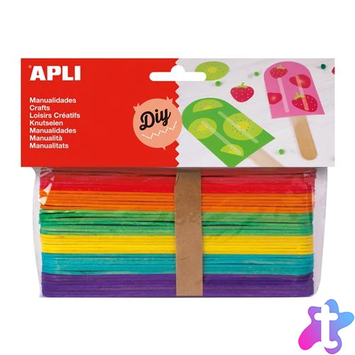 Pálcika, fa, jumbo, APLI "Creative", vegyes színek