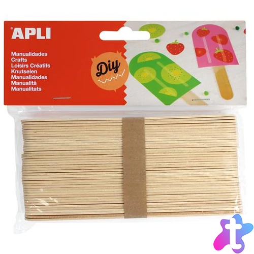 Pálcika, fa, jumbo, APLI "Creative", natúr