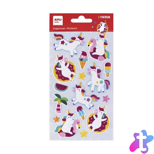 Matrica, APLI Kids "Stickers", unikornisok