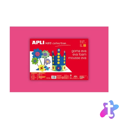 Moosgumi, 400x600 mm, APLI Kids "Eva Sheets", rózsaszín