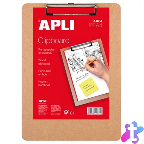 Felírótábla, fa, A4, APLI