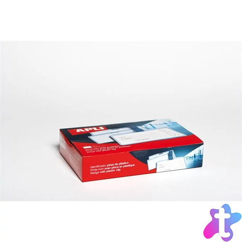 Névkitűző, csíptetővel, 90×56 mm, APLI