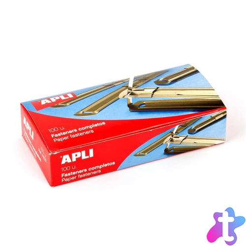 Lefűzőlapocska, fém, 100 db-os, APLI
