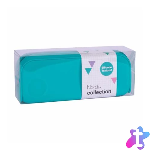 Tolltartó, cipzáras, szilikon, APLI "Nordik", türkizkék