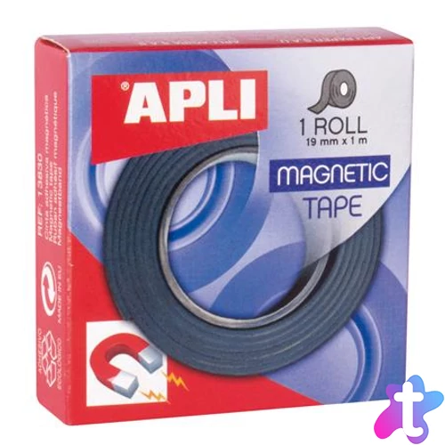 Ragasztószalag, 19 mm × 1 m, mágneses, APLI "Magnetic"