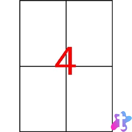 Etikett, univerzális, 105x148 mm, eltávolítható, APLI, 400 etikett/csomag