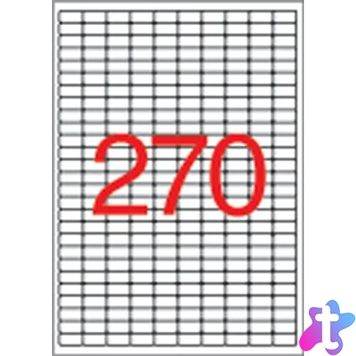 Etikett, univerzális, 17,8x10 mm, eltávolítható, kerekített sarkú, APLI, 6750 etikett/csomag