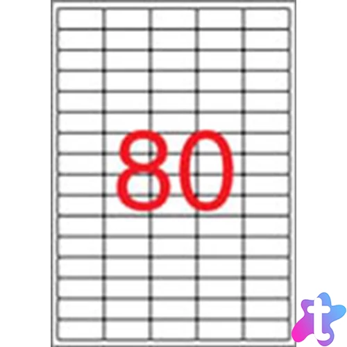 Etikett, univerzális, 35,6x16,9 mm, eltávolítható, kerekített sarkú, APLI, 2000 etikett/csomag