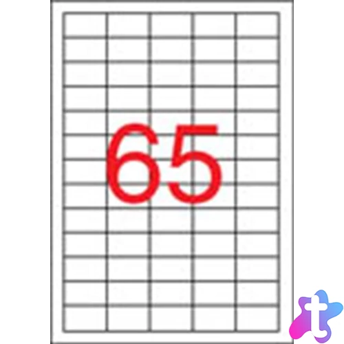 Etikett, univerzális, 38x21,2 mm, eltávolítható, APLI, 6500 etikett/csomag