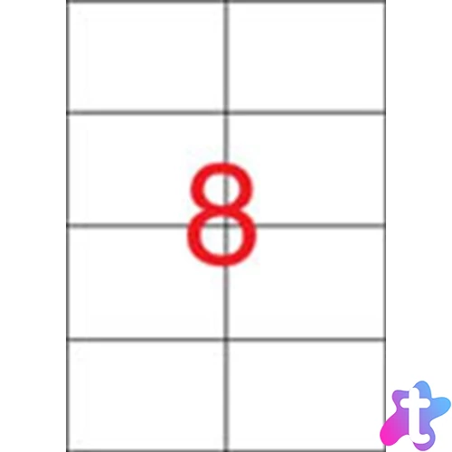 Etikett, univerzális, 105x74 mm, extra erős, APLI "Super Sticky", 800 etikett/csomag