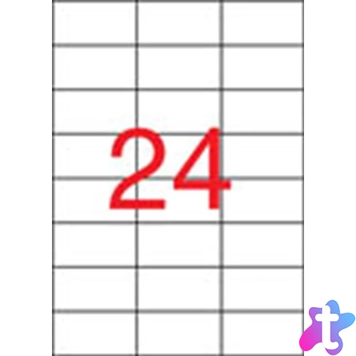 Etikett, univerzális, 70x37 mm, APLI, 480 etikett/csomag