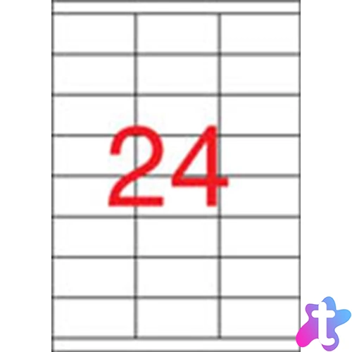 Etikett, univerzális, 70x33,8 mm, APLI, 2400 etikett/csomag