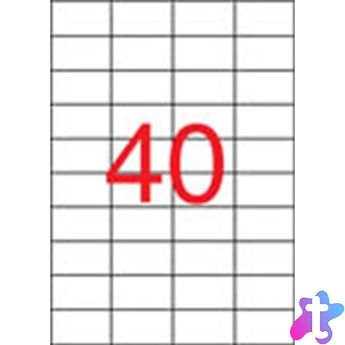 Etikett, univerzális, 52,5x29,7 mm, APLI, 4000 etikett/csomag