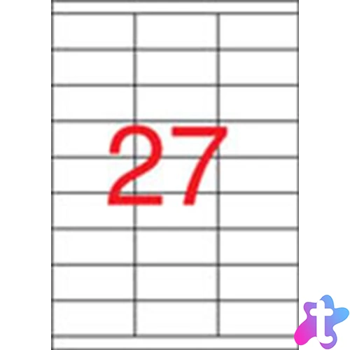 Etikett, univerzális, 70x30 mm, APLI, 2700 etikett/csomag