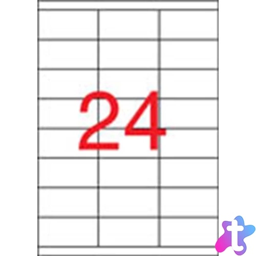 Etikett, univerzális, 70x35 mm, APLI, 2400 etikett/csomag