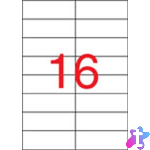 Etikett, univerzális, 105x37 mm, APLI, 400 etikett/csomag