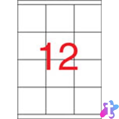 Etikett, univerzális, 70x67,7 mm, APLI, 1200 etikett/csomag
