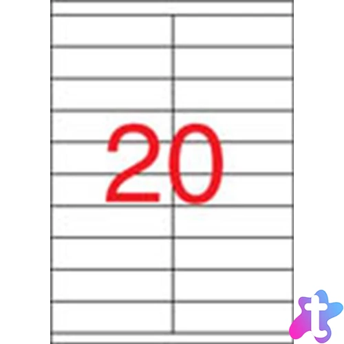 Etikett, univerzális, 105x29 mm, APLI, 2000 etikett/csomag