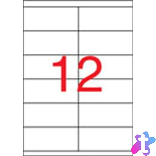 Etikett, univerzális, 105x48 mm, APLI, 6000 etikett/csomag