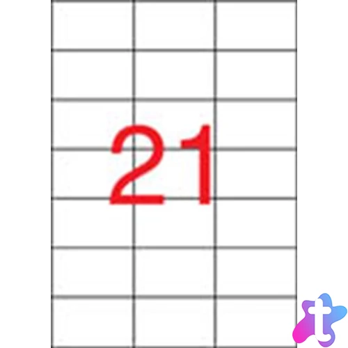 Etikett, univerzális, 70x42,4 mm, APLI, 10500 etikett/csomag