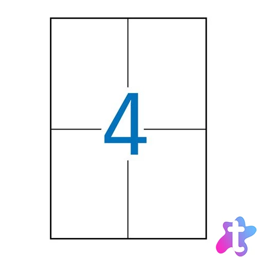 Etikett, univerzális, 105x148 mm, APLI, 2000 etikett/csomag