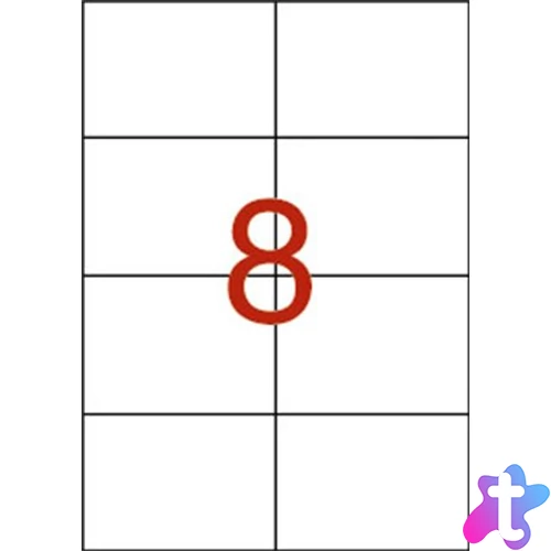 Etikett, univerzális, 105x74 mm, APLI, 80 etikett/csomag