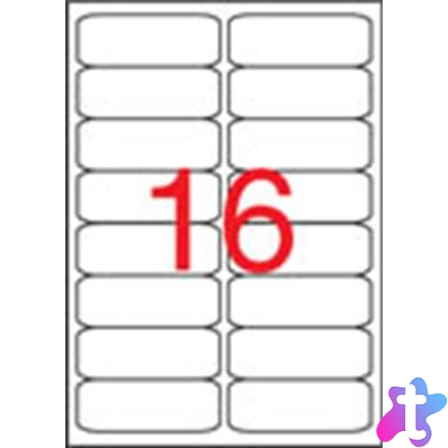 Etikett, univerzális, 99,1x34 mm, kerekített sarkú, APLI, 1600 etikett/csomag