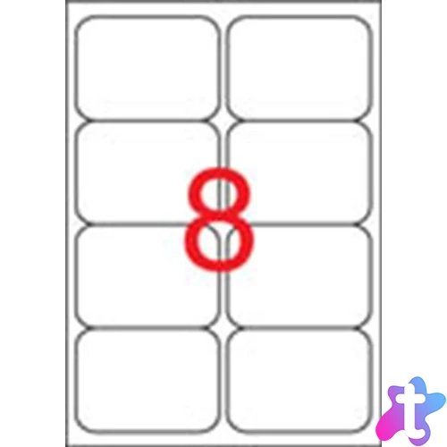 Etikett, univerzális, 99,1x67,7 mm, kerekített sarkú, APLI, 800 etikett/csomag