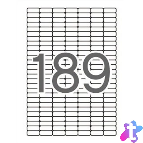 Etikett, univerzális, kerekített sarkú, 25,4x10 mm, APLI, 1890 etikett/csomag