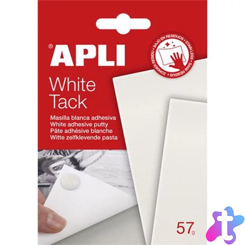 Gyurmaragasztó, 57 g, APLI "Tack", fehér