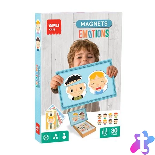 Mágneses készségfejlesztő készlet, 30 db, APLI Kids "Magnets", érzelmek