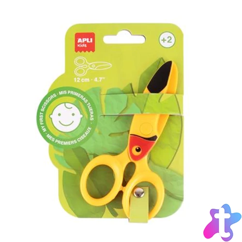 Olló, óvodai, 12 cm, APLI Kids, tukán