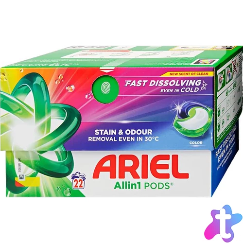 Mosókapszula, 22 db, ARIEL "Color"