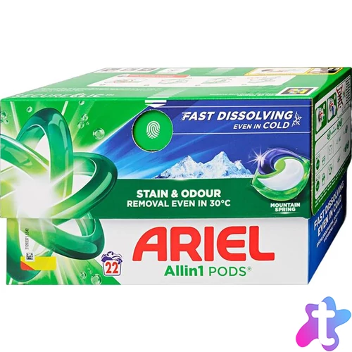 Mosókapszula, 22 db, ARIEL "Mountain spring"